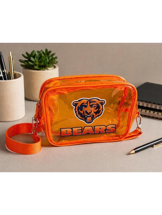 Other - Chicago Bears Orange Transparent Cross-Body Bag